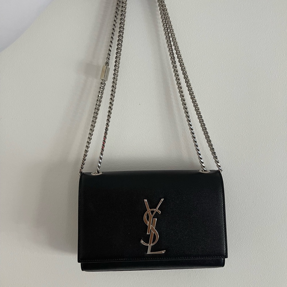 BLACK YSL KATE BAG tags, dust bag and original box